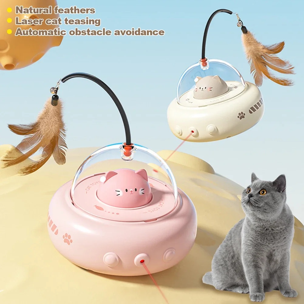 Smart Cat Toy | Smart Teaser feather interactive Cat Toy