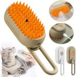 Cat Steam Grooming Comb | Hair Removal Brush for Cats 3 In 1 Electric Options