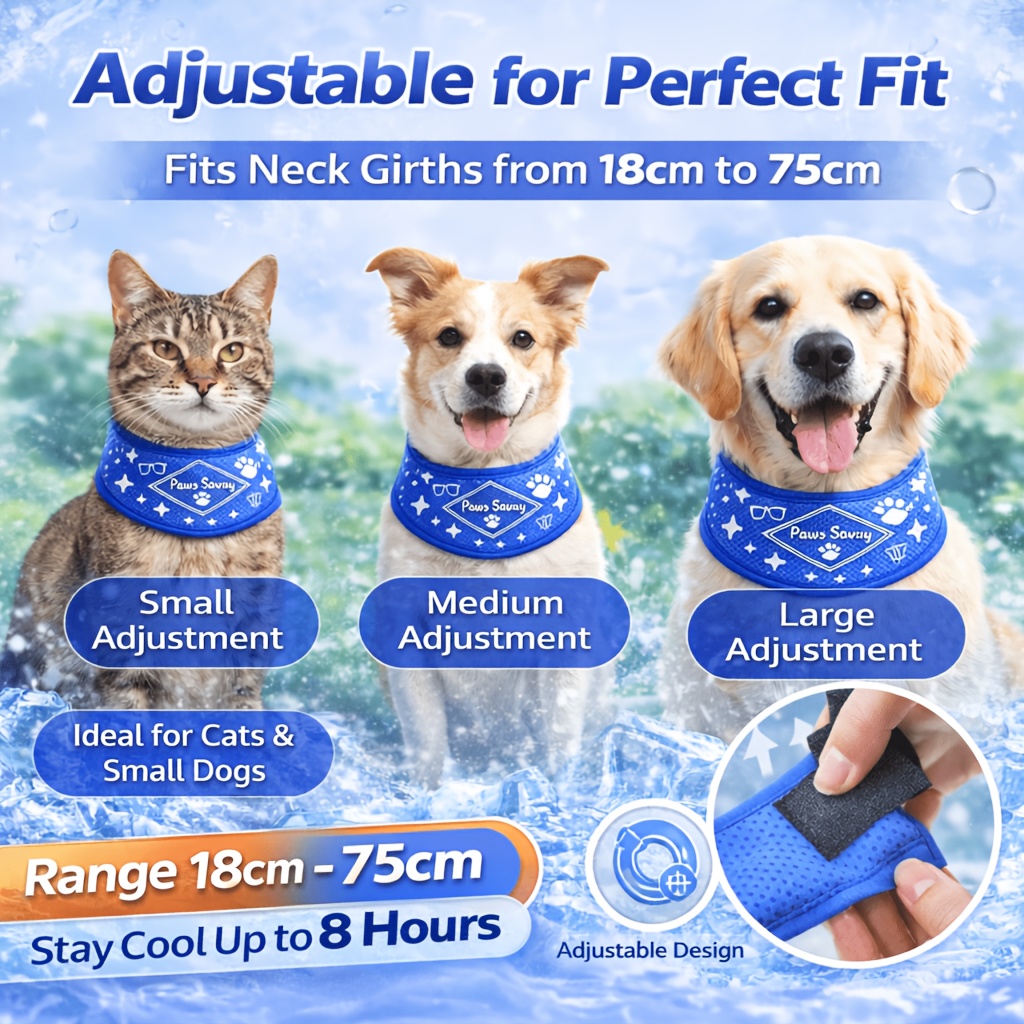 Pet Cooling Breathable all size color | Dog Summer Collar