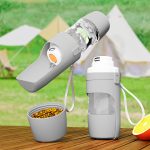 Portable Travel Pet Water and Food Dispenser | Travel Dog Water & Food Bottle